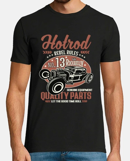 T-shirt vintage tee hot rod rockabilly
