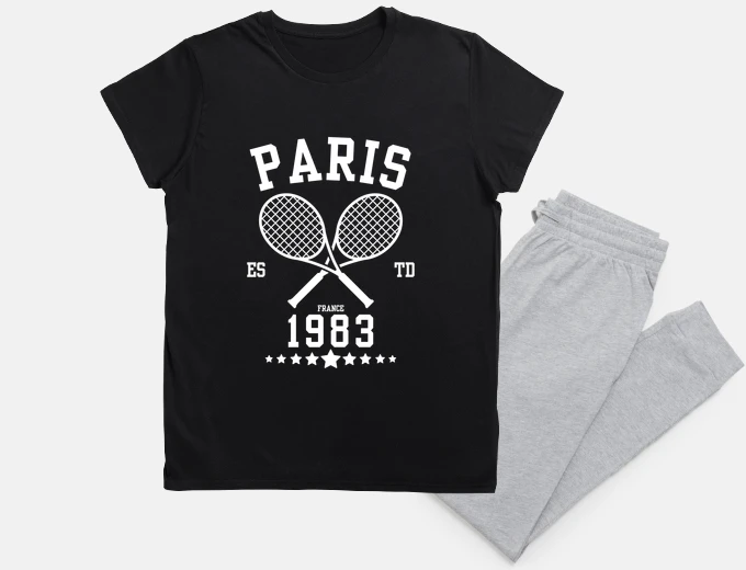 Pyjama Vintage Tennis Paris Established 1983