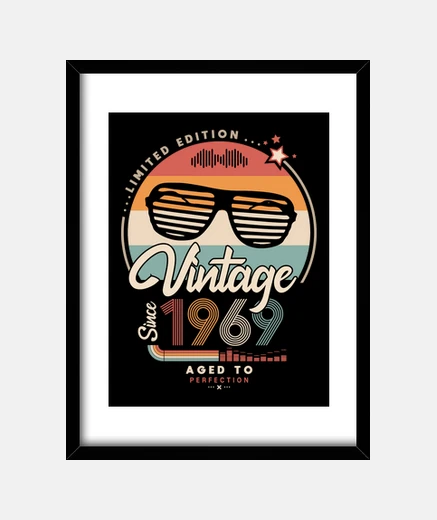 Framed vintage without ce 1969