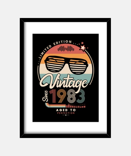 Framed vintage without ce 1983