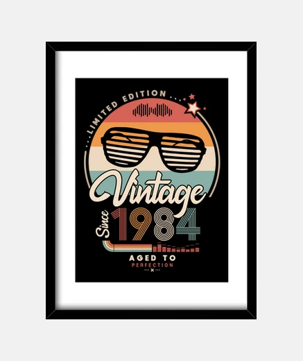 Framed vintage without ce 1984