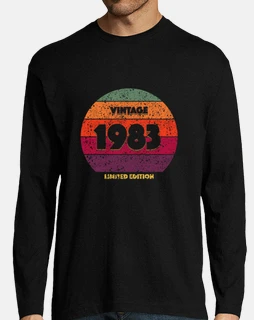 vintage 1983 édition limitée - t-shirt à manches longues.