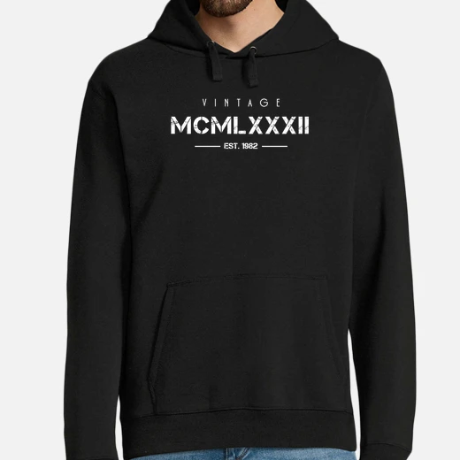 vintage born in 1982 roman numerals 40t