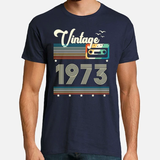 vintage retro style cassette 1973