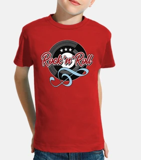 vintage rock n roll music 50s 60s 70s rockabilly rockers kids t-shirt