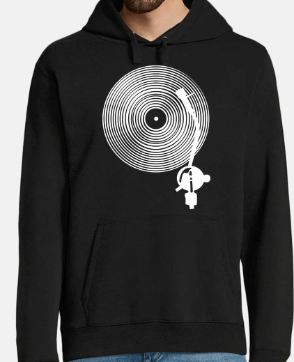 Hoodie vinyl record - turntable