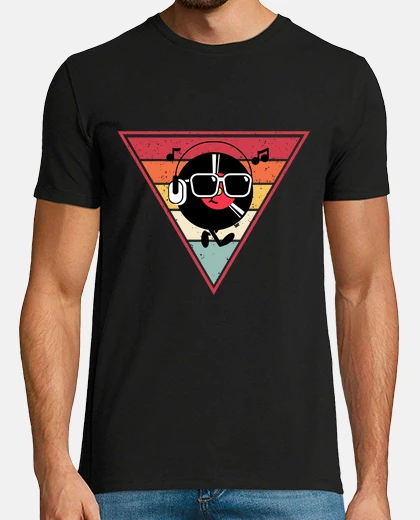 Tee-shirt vinyle drôle vintage