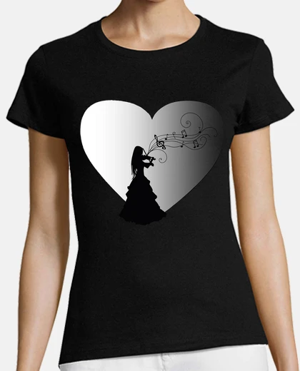 Playera Violinista corazon