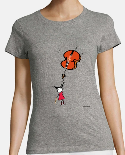 Tee-shirt violoncelle volant