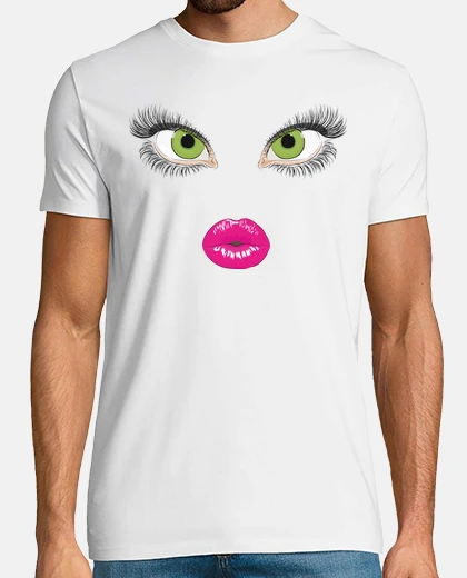 Tee-shirt visage / yeux / lèvres
