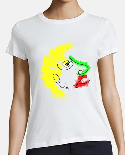 Tee-shirt visage abstrait