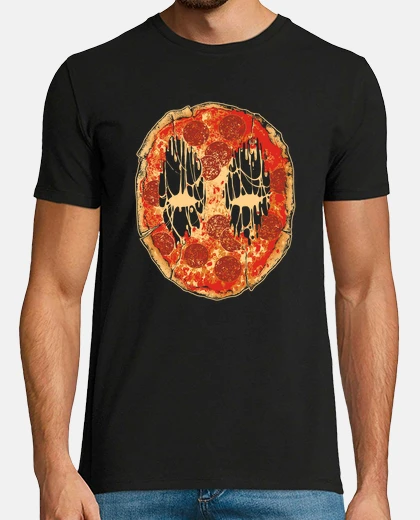 Tee-shirt visage de pizza