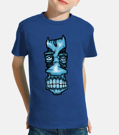 Vêtements visage étrange bleu