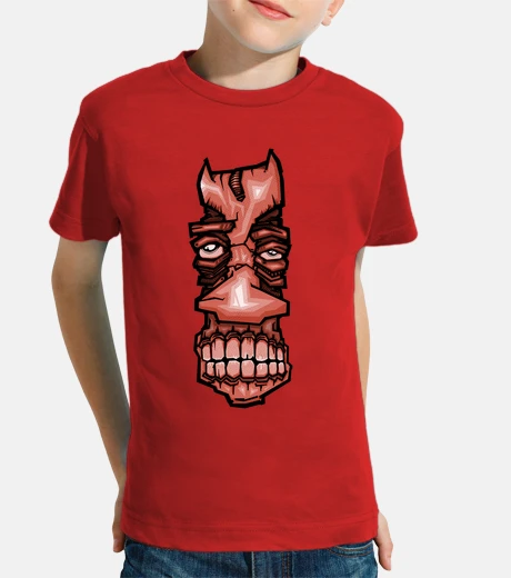 Vêtements visage étrange rouge