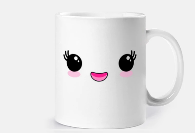 Mug visage kawaii