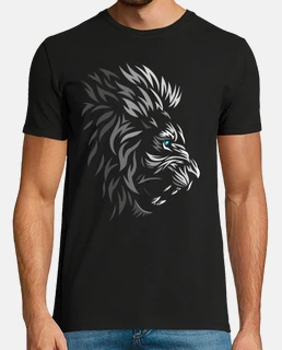 visage de lion tribal