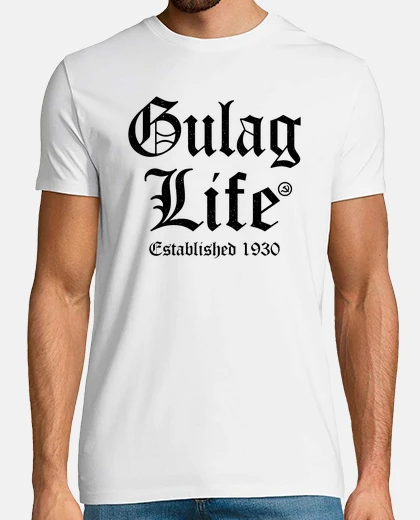 T-shirt vita da gulag