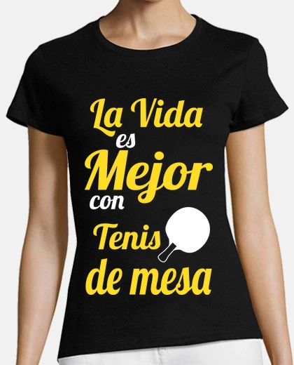 T-shirt vita è migliore con tavola pong