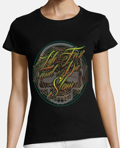 T-shirt vita veloce e die lento