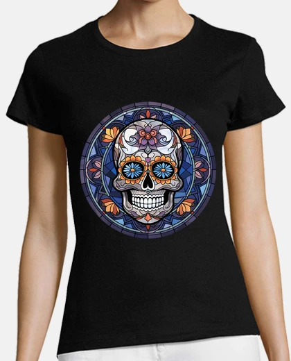 Tee-shirt vitrail fete mexicaine