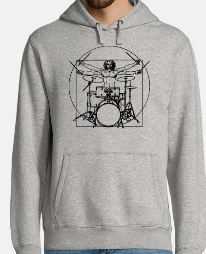 Hoodie Vitruvian Man - Drummer
