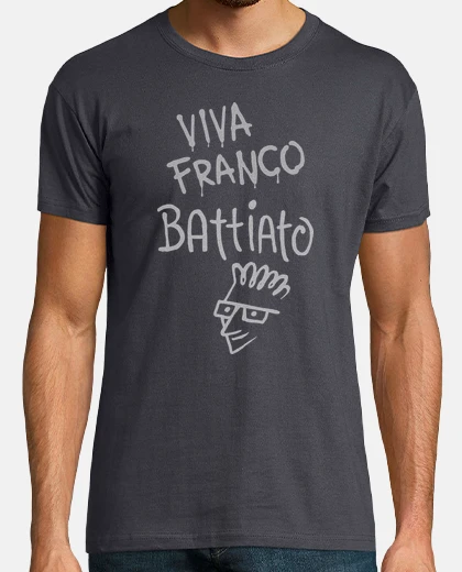 Camiseta Viva Franco Battiato tinta blanca