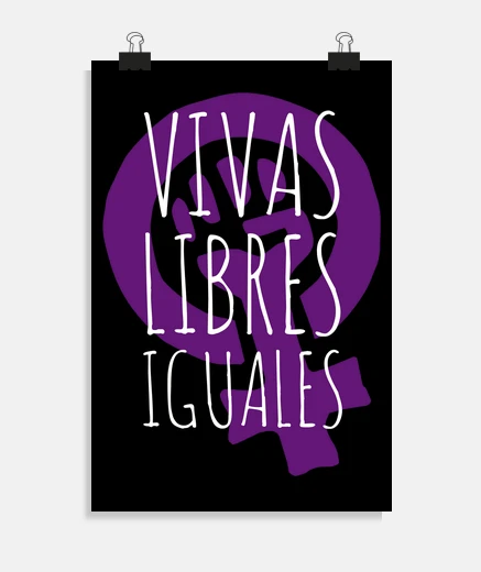 Póster Vivas, Libres e Iguales (Póster)