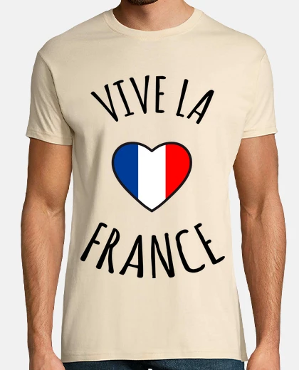 Tee-shirt vive la France , républicains , patriotes ,supporters, drapeau , patrie , 
