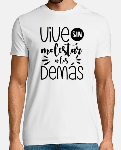 Playera Vive sin molestar - claro