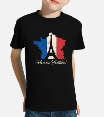 Vive la france france vintage kids t shirt tostadora