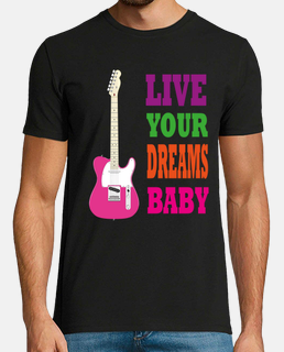 vivi i tuoi sogni bambina chitarra rock