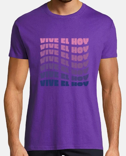 Tee-shirt vivre l instant présent , carpe diem