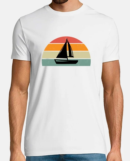 Tee-shirt voilier vintage voile bateau homme