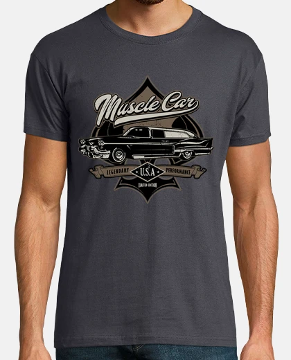 Tee-shirt voiture muscle car USA moteur légende performance édition limitée