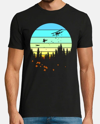 Tee-shirt vol à travers la forêt