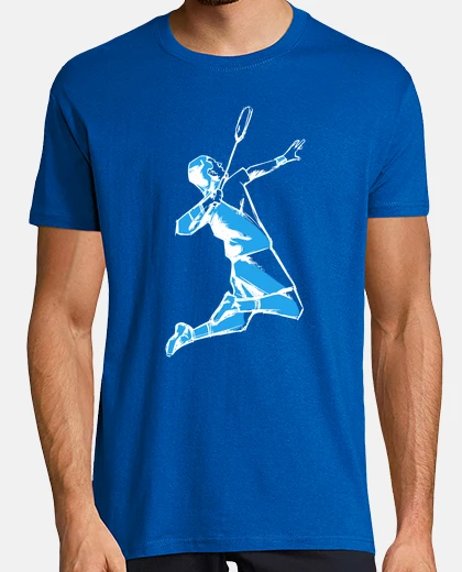 T-shirt volano del giocatore di badminton