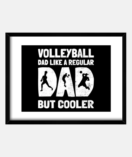 Framed volleyball dad volleyball beach volleyb