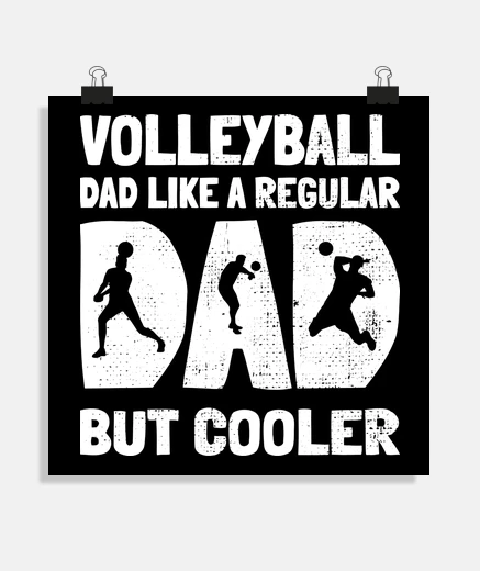 Poster volleyball dad volleyball beach volleyb