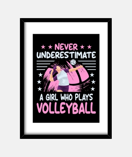 Quadro Volleyball Girl Beach Volley Pallavolo
