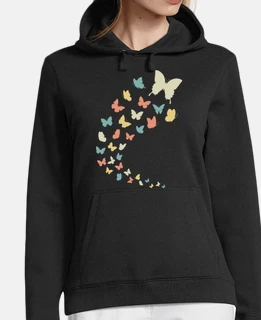 volo di farfalle multicolori arte boho