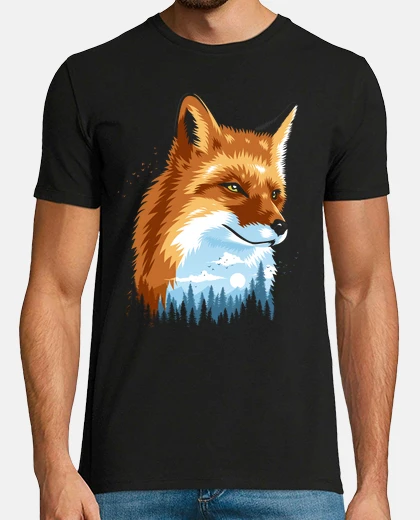 T-shirt volpe della foresta