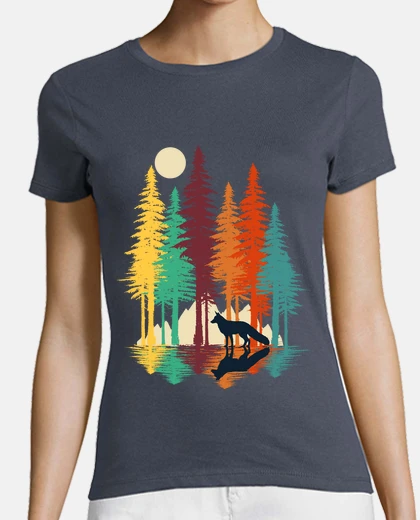 T-shirt volpe foresta
