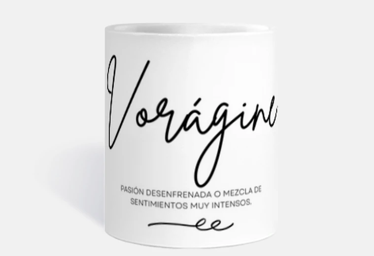 Taza Vorágine - Pasión, Sentimientos, Intens