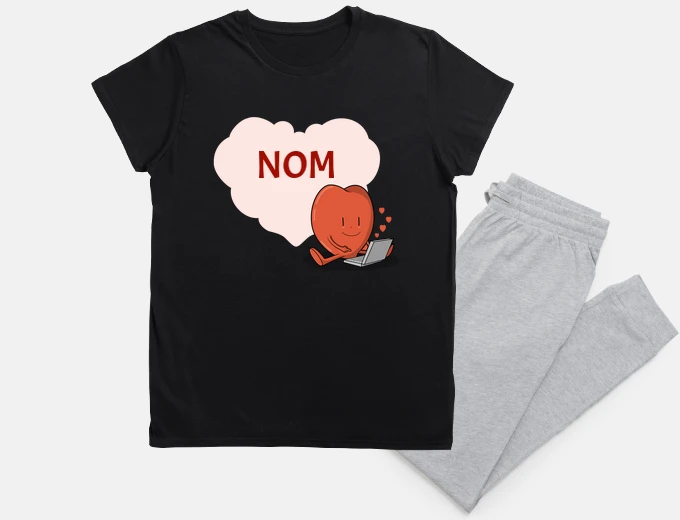 Pyjama Votre nom - Cœur de Saint-Valentin