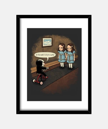Cadre voulez-vous jouer à un jeu? cadre vertical 3: 4 (30 x 40 cm)