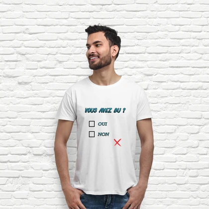 Tee-shirt vous avez bu oui non croix tostadora - Main Image