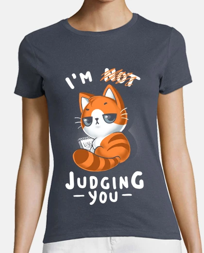 Tee-shirt vous juger - kitty sarcastique drôle