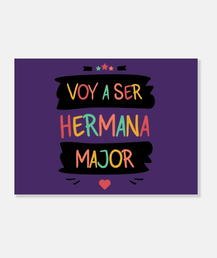 Lienzo Voy a ser hermana major