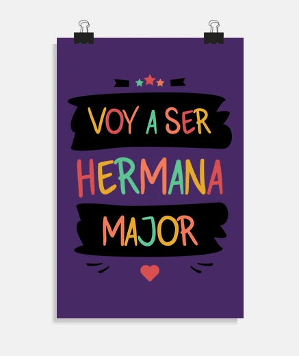 Póster Voy a ser hermana major