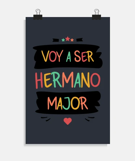 Póster Voy a ser hermano major